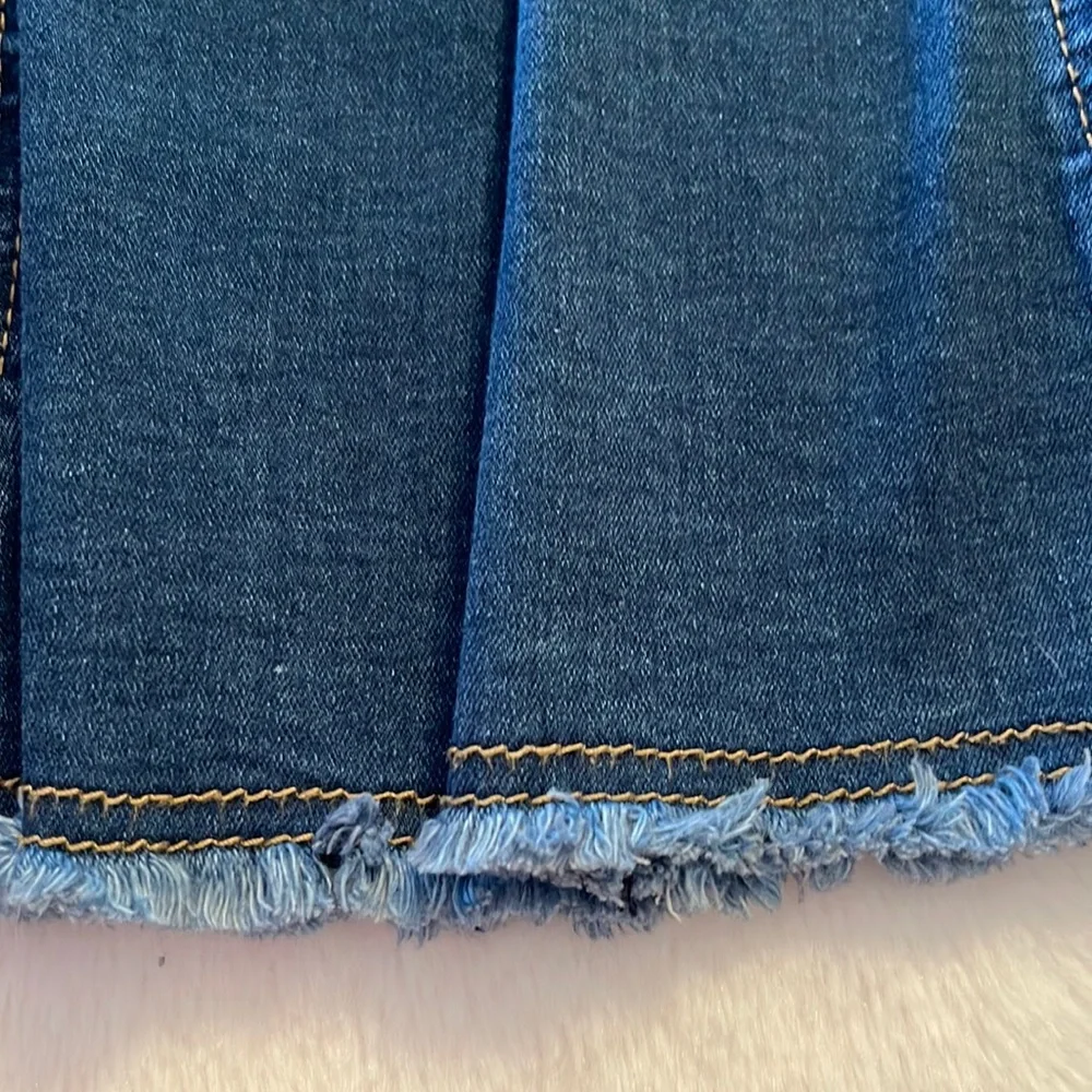 Esteez Women’s Denim Stretch Midi Skirt With Bottom Flare/Detailed StitchSize 10 - Picture 6 of 11